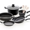 Stone Legend Black 10-piece Dinnerware Set Delimano