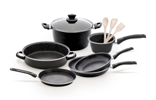 Stone Legend Black 10-piece Dinnerware Set Delimano